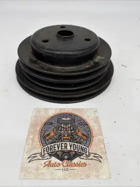 3972180c Gm 1969-1986 Chevy 3 Groove Crank Pulley Small Block With A/c 307 327 350