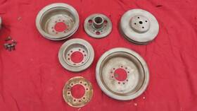 Gm 9781741 1965 Pontiac 326 Harmonic Balancer Crankshaft Pulleys Water Pump Pulley Original