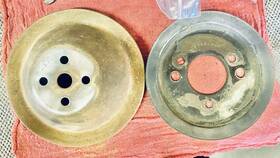 Gm Original 8472 1965-1967 396 Chevy Big Block 2 Pulley Wp #8472 Crank #4412