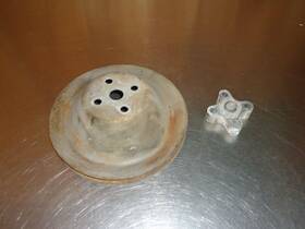 Gm S63/4 Single Groove Water Pump Pulley S Stamp 6-3/4 Inch And 3/4 Spacer Oldsmobile Buick