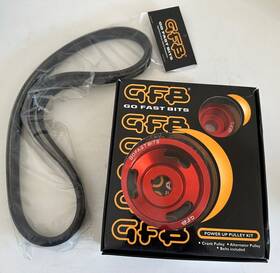 Go Fast Bits 2001-red Red Underdrive Pulley Kit For 2002-2007 Subaru Wrx Sti Forester