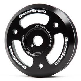 Grimmspeed 095023 Black Lightweight Crank Pulley 2015 For Subaru Wrx Brz Scion Fr-s