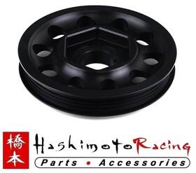 Hashimoto Racing 27933 For Acura B-series Lightweight Type R Ctr Black Crankshaft Pulley Integra