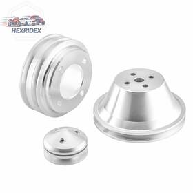 He He-7050500101 Alternator Crank Water Pump V-belt Pulley For Ford Small Block Sbf 302 351w 351c