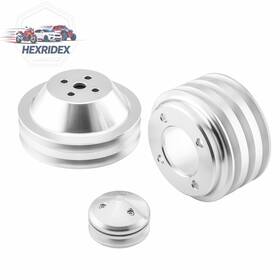 He He-7050500201 Alum Alternator Crankshaft Water Pump V-belt Pulley For Ford Small Block 1969-up