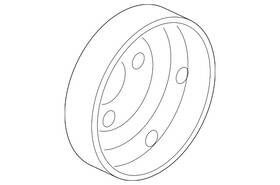 Honda 19224-rna-a02 Genuine Pulley