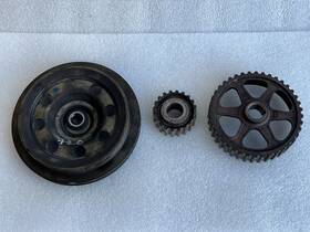 Honda 309.ho1b84 1984 1985 1986 1987 Civic Harmonic Balancer Crank Pulley And Gears