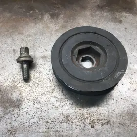 H22a4 Honda H22a H22a1 H23 F20b Single Row Oem H/f Series Crank Pulley H22 And Others Good Condition