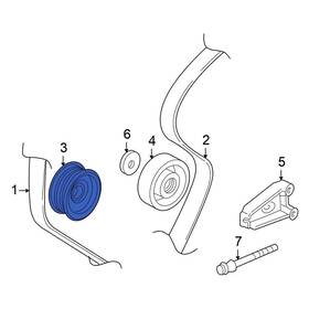 Honda Oe 19242phm003 For Insight 2000-2006 Accessory Drive Belt Idler Pulley
