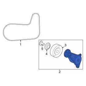 3117061aa01 Honda Oe For Pilot 23-26 Accessory Drive Belt Tensioner Assembly