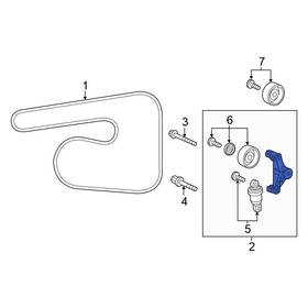 Honda Oe 311706b2a01 For Accord 18-22 Accessory Drive Belt Tensioner Assembly
