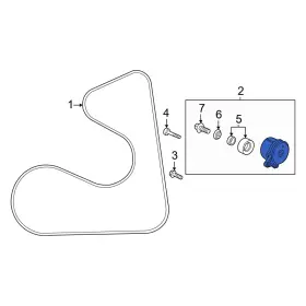 311706mda01 Honda Oe Accessory Drive Belt Tensioner Assembly