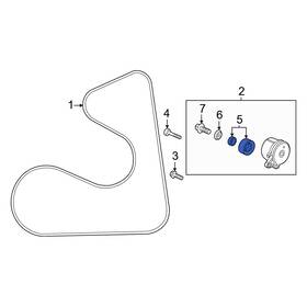 Honda Oe 311806mda01 Accessory Drive Belt Tensioner Pulley