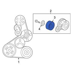 Honda Oe 31180raaa01 For Civic 06-15 Accessory Drive Belt Tensioner Pulley