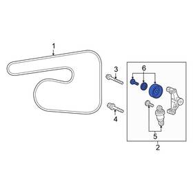 Honda Oe 3118951bh02 For Civic 16-21 Accessory Drive Belt Tensioner Pulley