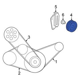 Honda Oe 38950p3f305 For Civic 2000 Accessory Drive Belt Idler Pulley