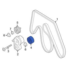 Infiniti Oe 119256hl0a For Q50 2022-2024 Accessory Drive Belt Idler Pulley