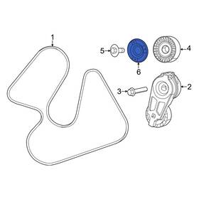 Jeep Oe 5281264aa For Wrangler 18-24 Accessory Drive Belt Idler Pulley Seal