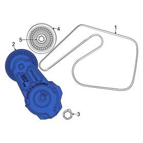 Jeep Oe 68359242ae For Wagoneer 23-24 Accessory Drive Belt Tensioner Assembly