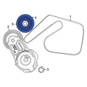 Jeep Oe 68369755ac For Wagoneer L 2023 Accessory Drive Belt Idler Pulley