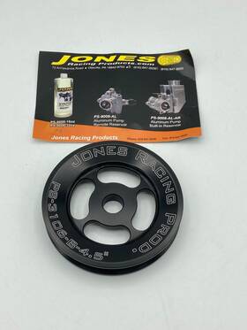 Jones Racing Products Ps-3106-b-4.500 Press-on Power Steering Pulley 1 Groove V-belt 4.5 Inch D Blk