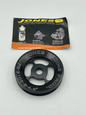 Ps-3106-b-4.500 Jones Racing Products Press-on Power Steering Pulley 1 Groove V-belt 4.5 Inch D Blk