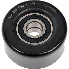 Karparts360 Alx-pau-rb-419-643-cl360a53 For Gmc Canyon 2004-2012 Idler Pulley Steel Serpentine Belt Type Black