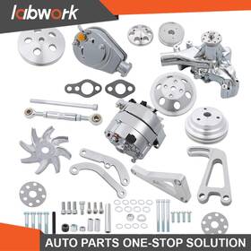 Labwork Tl48977q Power Steering Long Water Pump For Sbc Chevy Pulley Bracket Alternator