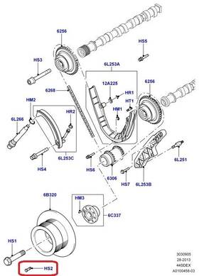 Land Rover Lr007566 1 Genuine Crank Pulley Bolt/screw 02-12 Range 4.4l