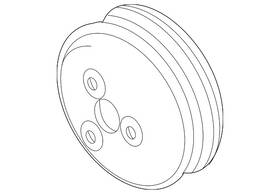 Land-rover Lr071768 Genuine Land-rover Engine Water Pump Pulley