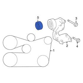Lexus Oe 1660431030 For Es350 2013-2024 Accessory Drive Belt Idler Pulley