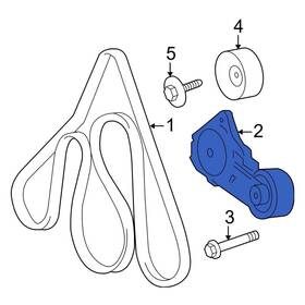 Lincoln Oe 1l2z6b209d For Town Car 06-10 Accessory Drive Belt Tensioner Assembly