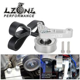 Lzone Lz-cpy02s-qy For Honda Civic Rsx K24 K-series Swap Adjustable Ep3 Style Idler Pulley Belt Kit