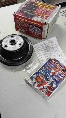 March 04460 1995 - 2000 Gm High Amp Engine Pulley Billet Steel Part #04460