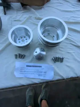 440-serpentine-alt-n March Mopar Big Block Serpentine Pulley Kit 426 440 Chrysler Dodge Hemi Alternator