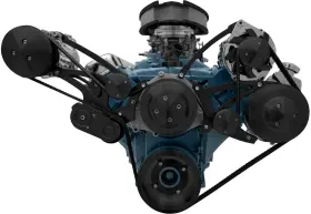 13120-08 March Performance Serpentine Drive Conversion Kit Pontiac V-8 With A/c