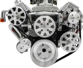 20285 March Performance Custom Front Mount Serpentine Kit Drives Alternator A/c