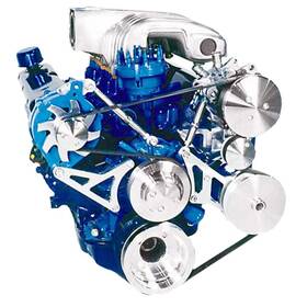March Performance 30140 Serpentine Pulley And Bracket Kit High Flow 5.0l 1982-1995