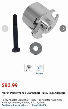 March Performance 355-04 Hub Adapter