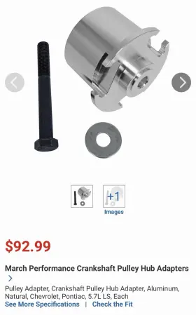 355-04 March Performance Hub Adapter