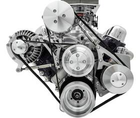 March Performance 40420 Deluxe High Water Flow Serpentine Pulley Kit Sb-chrysler