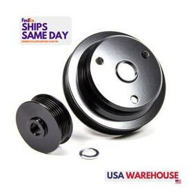 March Performance 4120-08-001 811053 Kit Fits Corvette 2 Pc Pulley Set High And Racing Parts