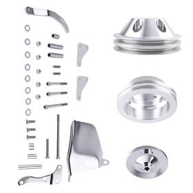 Maxpeedingrods 09ydmf Long Water Pump Pulley Bracket Kit Fit For Small Block Chevy 307 327 350 400 305