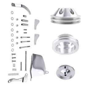 09ydmf Maxpeedingrods Long Water Pump Pulley Bracket Kit Fit For Small Block Chevy 307 327 350 400 305