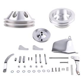 Maxpeedingrods 2mnjyg Long Water Pump Pulley Bracket Kit For Small Block Chevy 302 305 307 327 350 262