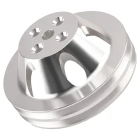 396-454 Maxpeedingrods 2y4iks Chrome Direct Short Pulley For Chevy Big Block Water Pump Mount New