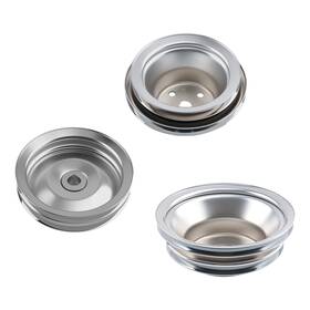 Maxpeedingrods 5coulg Bbc Chrome Water Pulley For Chevy 396 427 454 Triple Crankshaft Steering Kit