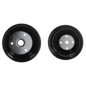262-400 Maxpeedingrods 5is6yq Chrome Double Groove Pulley System For Chevrolet Small Block V8 Sbc