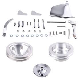 Maxpeedingrods 6gmbp3 Long Water Pump Pulley Bracket Kit For Small Block Chevy 302 305 307 327 350 262