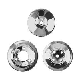 Maxpeedingrods 9fup2s Big Block Chevy Chrome Pulley For 396 427 454 Power Steering Crankshaft Water